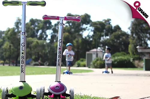 For QR299, Glide & Zip with a Globber 3-Wheeler Scooter - Choose from Five Grooving Colors! (QR399 Value)